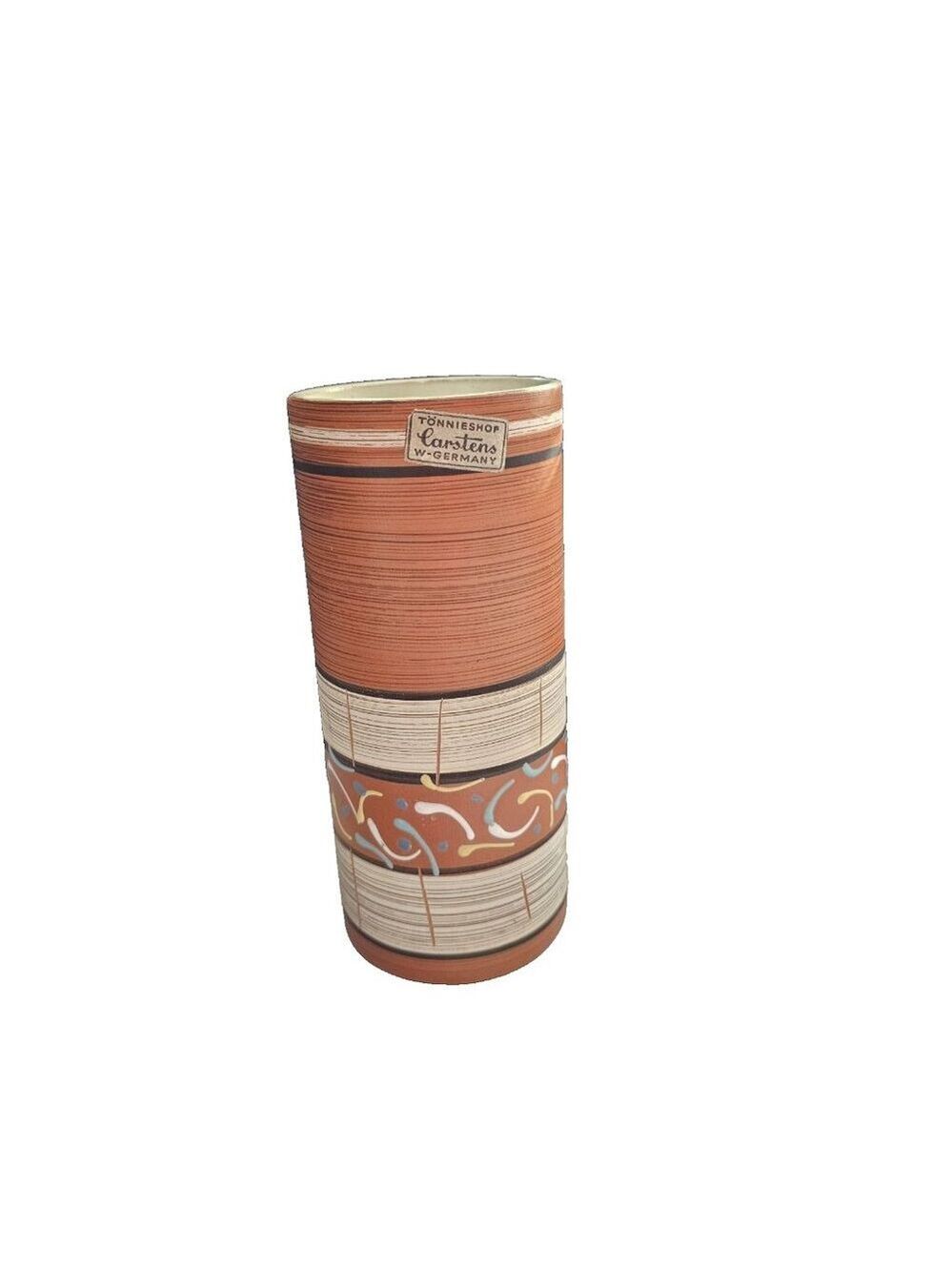 Mid-Century Carstens Tönnieshof 683-18 Vase W Germany Atelier Series Swirl MCM